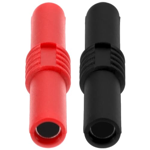 Image of 10Pcs Insulated 4mm Banana Plug Coupler Female to Female Banana Socket Jack for 4mm Banana Extension Multimeter Speaker Test Leads Electrical Connections Testing