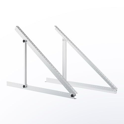 Renogy 50in Adjustable Solar Panel Mount Brackets with Foldable Tilt Legs on Any Flat Surface for...