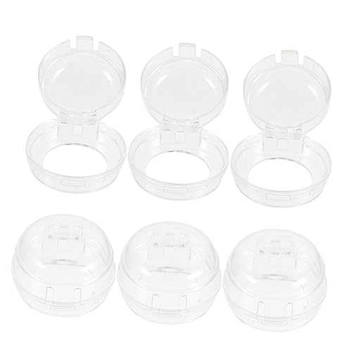 Beaupretty 6 piezas Protector para Perillas de Estufa Gas Transparente Seguridad Infantil para Hornos y Electrodomésticos Diseño Práctico y Fácil Instalación