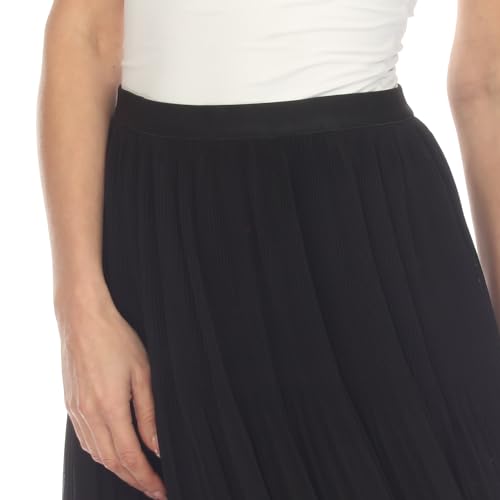 white mark Women's Chiffon Pleated Midi Skirt4