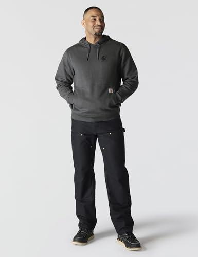 Carhartt Force Herren-Sweatshirt mit lockerer Passform, leicht, Logo-Grafik, Anthrazit meliert, Medium – Ansicht 5