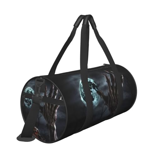 Travel Bag For Women,Zombie Hand Dark Halloween Print Personal Item Duffle Bags,Weekend Travel Duffel Tote Bag,Travel Sport Gym Bag For Men,Airplane Travel Essentials For Flying3