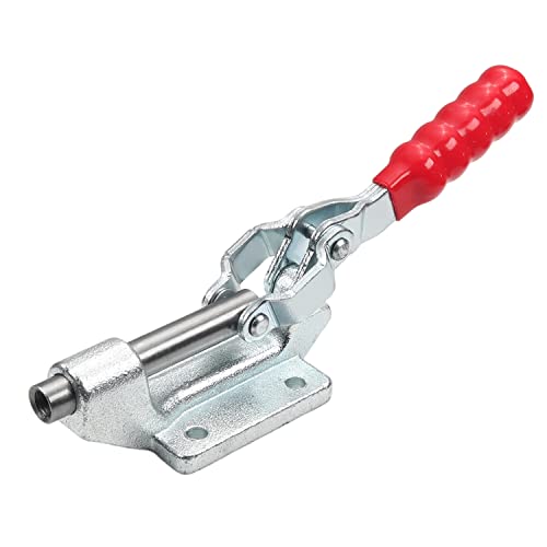 Utoolmart トグルクランプ 横押し 保持能力272kg 高炭素鋼 ブルー亜鉛メッキ ハンドルオープン角度180° GH-36003 クイッククランプ ワンタッチ ハンドル式 リリーストグルクランプ クイック メタル ミニ トグル 溶接加工 リベット打ち加工 治具加工用