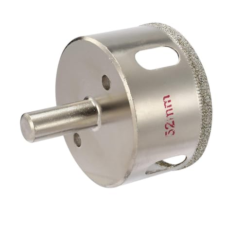 Broca sierra corona de 52 mm para vidrio y azulejo