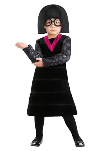 Disfraz de Edna Mode de Los Increíbles para niña pequeña