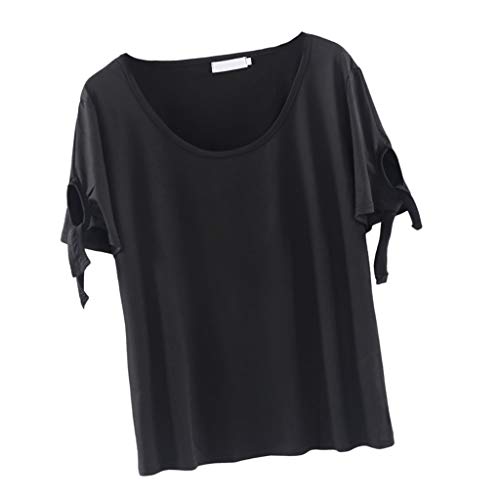 menolana Camiseta para Mulheres com Gola Larga Folgada de Verão, XL 2XL 3XL 4XL 5XL - 2XL