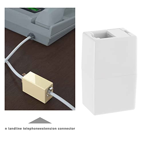 EMSea 2Pcs RJ11 6P4C Female to Female Connector RJ11 6P4C Inline Coupler BT Telephone Line Cable Adapter Accessories for Home Living Room Bedroom Office - Image 2