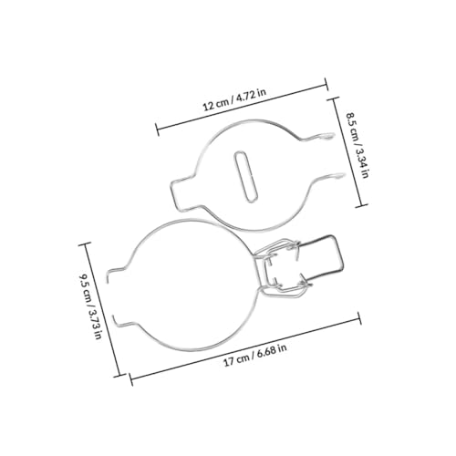 Miniatura 2 de Romisbaba 4 Hebillas De Acero Inoxidable Resorte Para Sellar Frascos De Vidrio, Cierre Hermético Para Almacenamiento En Cocina, Accesorios Para Botes De Conserva, Pack De 4 Unidades, Color