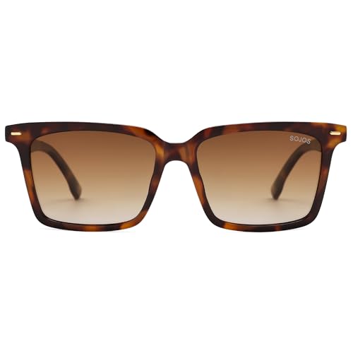 SOJOS Trendy Polarized Square Sunglasses Womens Men Retro Vintage 90s Sun Glasses SJ23874