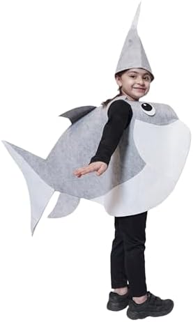Kaku Fancy Dresses Whale Fish Cutout for kids, Water Animal Costume For Boys & Girls (Freesize/Only Cutout with Cap),multicolor,Polyester