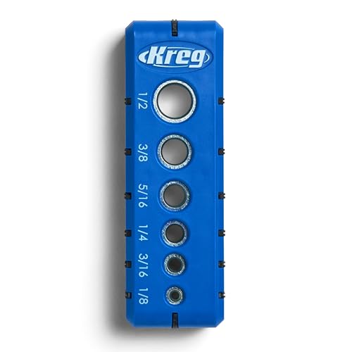 Kreg Portable Drilling Guide - 6 Hardened Drill Guides for Carpentry - Craftsman Tool Accessory