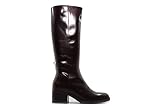  Wonders - G-6203 Testa - Bota Alta de Piel, con tacón, Cremallera, Suela de Goma, para: Mujer Color: Testa Talla:38
