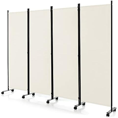 GIANTEX Paravent Pliable Beige Cover