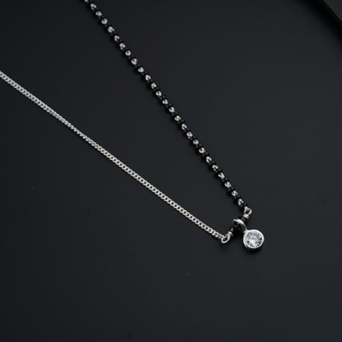 Image of House Of Aadyaa Handmade Silver Mangalsutra for Women | Made in 92.5 Silver | Silver Gifts for Women