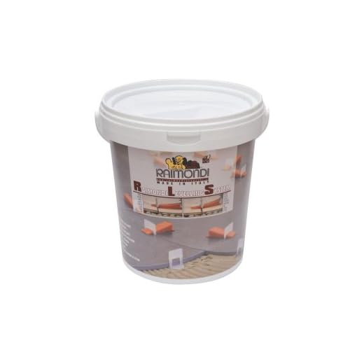 Raimondi, Leveling System Starter Kit - 100pcs wedges in bucket, 100 Regular clips & floor plier