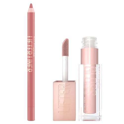 Maybelline Lifter Gloss and Lifter Liner Bundle, Lip Gloss and Li...
