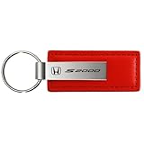 AU-TOMOTIVE GOLD, INC. Officially Licensed Leather Key Chain for Honda S2000 (Red)