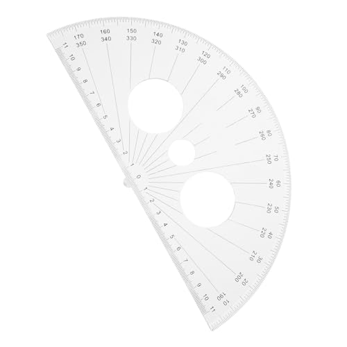 OHPHCALL 半円プラスチック量角器 幾何学文具 学生向け 実用的な測定と製図ツール 滑らかな表面で に使用可能