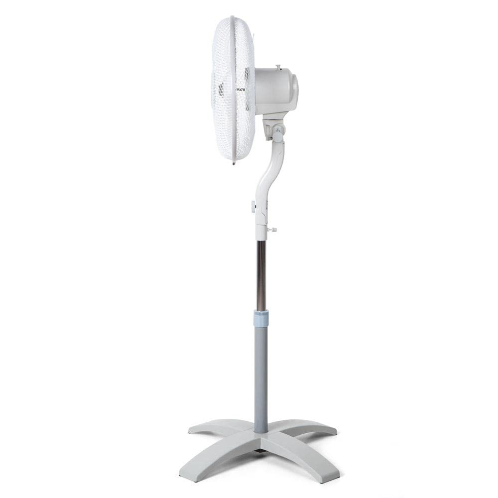 Orbegozo SF 0440 – Ventilador de pie con movimiento oval, 3 velocidades, 40 cm de diámetro, cabezal orientable, altura regulable, 60 W