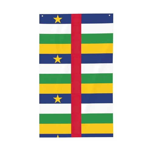 Bandera decorativa para exteriores con estampado de bandera de África Central, apta para todos los entornos al aire libre