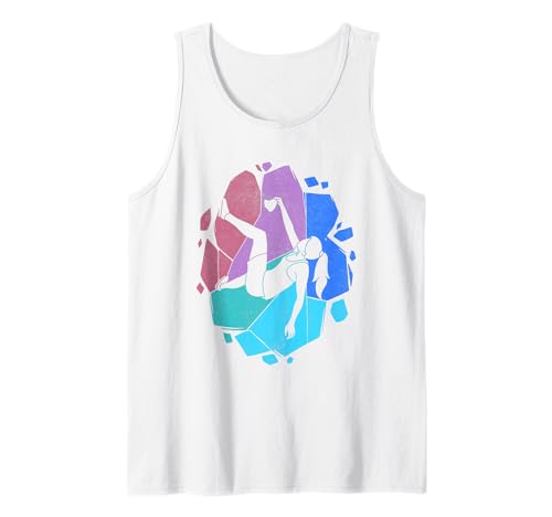 Bouldern Kletterer Kinder Damen Mädchen Berge Klettern Tank Top