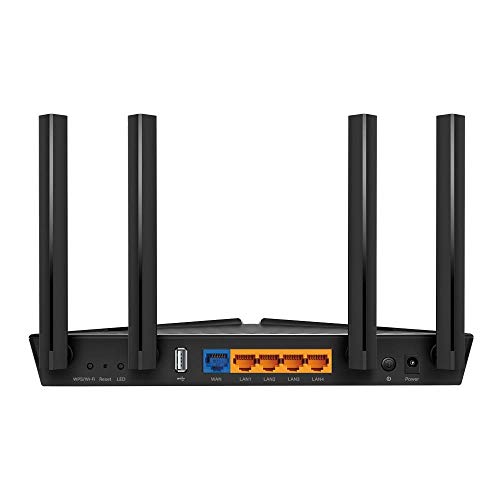 Image of TP-Link Wi-Fi 6 Router AX1800 Smart WiFi Router, 802.11ax, 1.8Gbps Wireless Speed, Gigabit, Dual Band, OFDMA, Parental Controls, 1.5 GHz Quad-Core, Compatible for Alexa (Archer AX20), Black