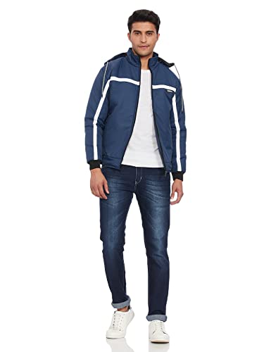 Image of Christy World Men's Regular fit Jacket (FULLJCKET MNS 041 DARKGRY L Dark Grey Large)