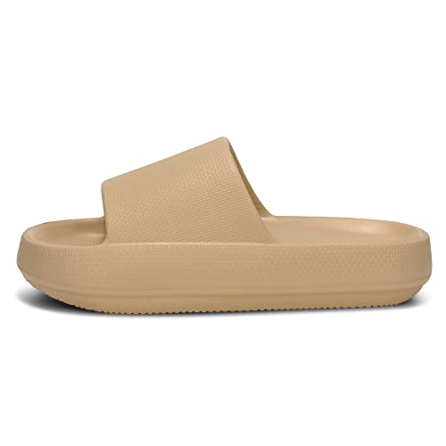 Image of Dirk Slides for Women and Men Sandals Pillow Slippers Shower Shoes Cushioned Cloud Slides