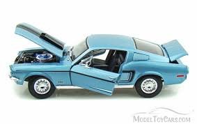 Maisto 1:18 Metallic Blue Ford Mustang GT Cobra Jet miniatura 5