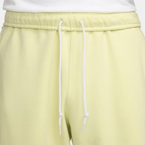 NIKE Men's Solo Swoosh Fleece Pants - Grey Heather, Large - Casual Fit for Comfort Seekers3