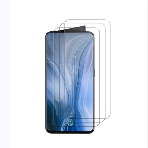 E-Hamii [3 Pièces] Verre Trempé Incassable 9H Compatible avec OPPO Reno 10X Zoom,[Cristal HD Clair]0.33mm Protecteur D'écran pour OPPO Reno 10X Zoom