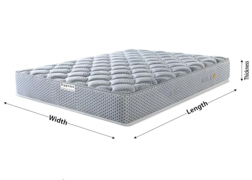 Image of Hypnos Allure Hybrid 6 Inch Gel-Infused Memory Foam Pocket Spring Mattress |King Size (75X72 Inchs) | Medium Firm Orthopedic Back Support | Zero Disturbance | 10-Year Warranty