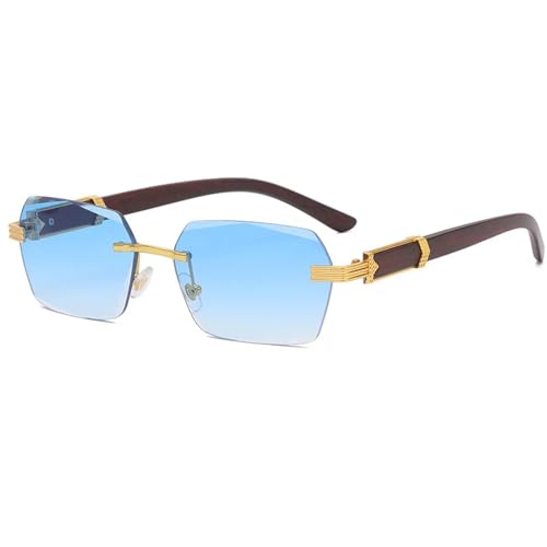 Lunette de soleil homme vintage sans monture pour un style elegant au quotidien