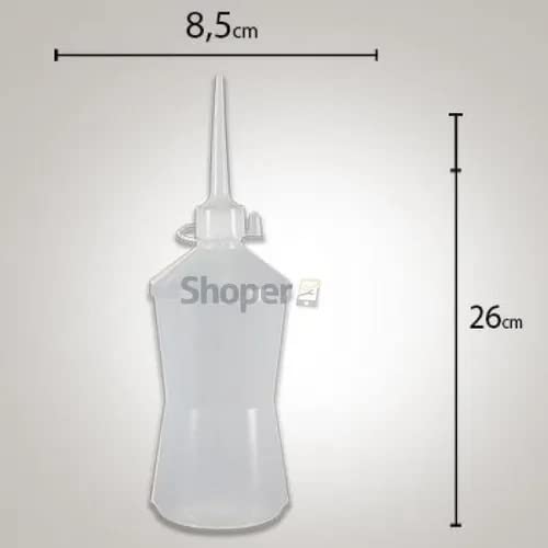 Kit 4 Frasco Almotolia Para Liquidos 500ml C/ Bico Aplicador