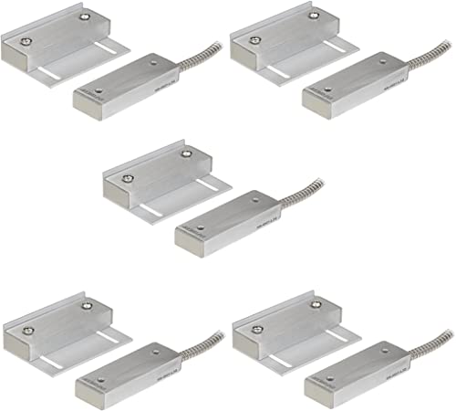 Image of Seco-Larm SM-4601-L3Q Pack of 5 Industrial Wide-Gap Magnetic Contact Switches, 3 inch Operation Gap NO /NC, Open /Closed Loop (3 Wires)