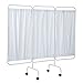 R&B Wire PSS-3CUS, 3 Panel Mobile Medical Privacy Screen, Made in USA (White)