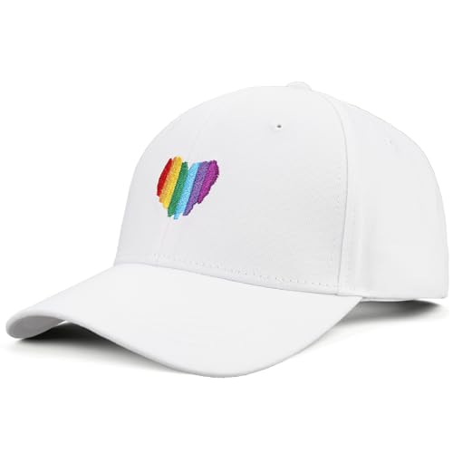 Image of Pride Hat Rainbow Caps LGBT Baseball Cap Pride Accessories Gay Stuff for Men Women