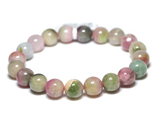 【石流通センター】 【ブレスレット】 ウォーターメロントルマリン (2A) (約10～10.5mm) 天然石 パワーストーンのサムネイル