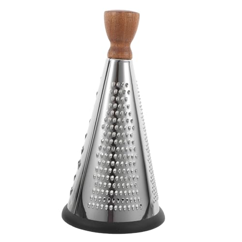 Cabilock Kitchen Cheese Grater with Handle Stainless Steel Grater for Home and Restaurant Use for Shredding Cheese and Vegetables Stable Design for