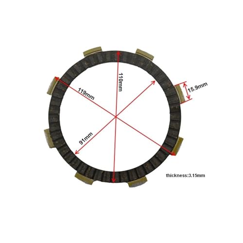 Disques d'embrayage CRF150F friction stable CP-00012 - 3