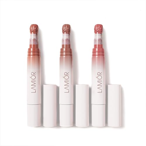 Image of LAMIOR Blurry Fudgy Lip Tint - Combo of 3, Shade - Mocha Drip | Ultra Velvety Matte | Transfer Proof & Hydrating Formula | Long-Lasting Lip Tint with Cushion Applicator | Vegan & Cruelty-Free