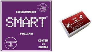 Encordoamento de violino 4 cordas smart e breu kit