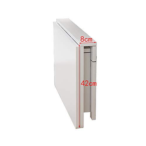 Bureau mural pliable en bois massif gain de place pour ordinateur - 5