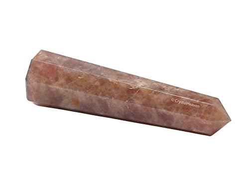 Image of Crystal Heaven Certified Strawberry Quartz Crystal Tower Obelisk Point For Chakra, Healing & Balancing - AAA Grade Original Certified Gemstone Agate For Reiki Meditation Yoga Spiritual (3-4 Inches)