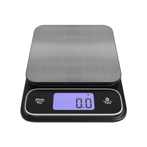 Interfaces tipo C para el hogar, báscula de acero inoxidable para alimentos, fácil de usar, báscula para ingredientes, joyas, café