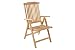 Produktbild SAM Garten Hochlehner Aruba, 5-Fach Verstellbarer Klappstuhl, Gartenmöbel aus Teak-Holz braun gartenstuhl Aruba