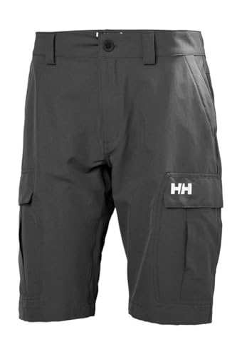 Helly-Hansen Men's Hh Qd Cargo Shorts 11" Sailing, 980 Ebony, 44