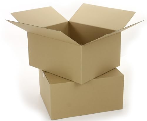 WePack 50 Stück Faltkarton 400x300x250 mm Versandkarton E-commerce Karton 1-Wellig 400G Braun Kartonage Verpackung Postkarton Versandschachtel Paket Päckchen WePack 50 Stück Faltkarton 400x300x250 mm Versandkarton E-commerce Karton 1-Wellig 400G Braun Kartonage Verpackung Postkarton Versandschachtel Paket Päckchen