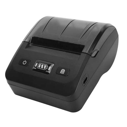 Image of Thermal Printer, Multi Language Support 2600mAh Battery Portable Receipt Printer Compatible with iOS, Wireless Label with Clear Printing for Restaurants