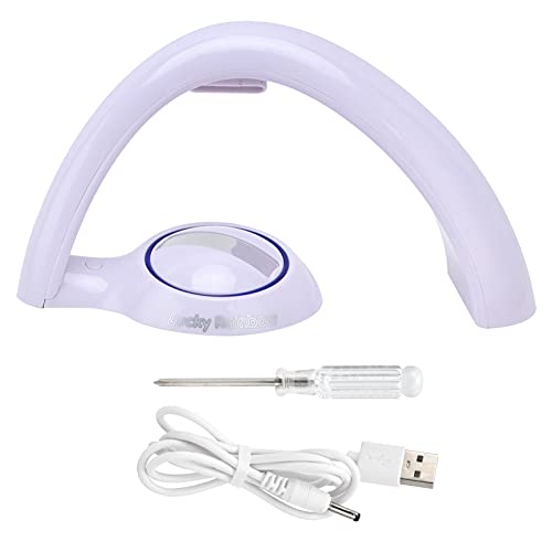Lampe de projecteur arc-en-ciel, lampe arc-en-ciel, alimentation USB, couleur changeante, compacte pour les enfants, pour les adultes, pour la maison, pour la...